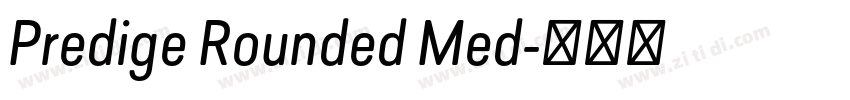 Predige Rounded Med字体转换